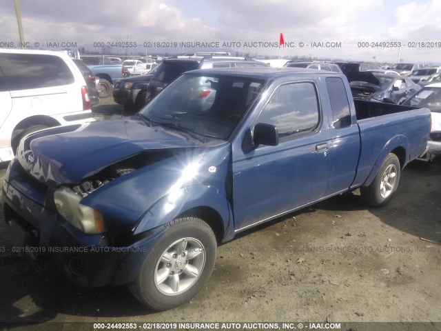1N6DD26S31C344817 - 2001 NISSAN FRONTIER KING CAB XE BLUE photo 2