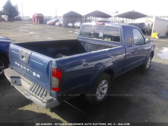 1N6DD26S31C344817 - 2001 NISSAN FRONTIER KING CAB XE BLUE photo 4