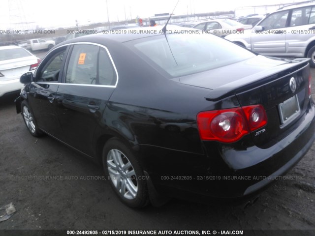 3VWEF71K27M157062 - 2007 VOLKSWAGEN JETTA WOLFSBURG 黑色 照片 3