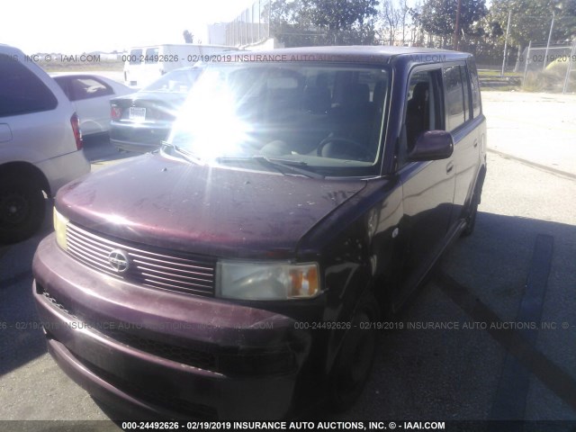 JTLKT334564031296 - 2006 TOYOTA SCION XB PURPLE photo 2