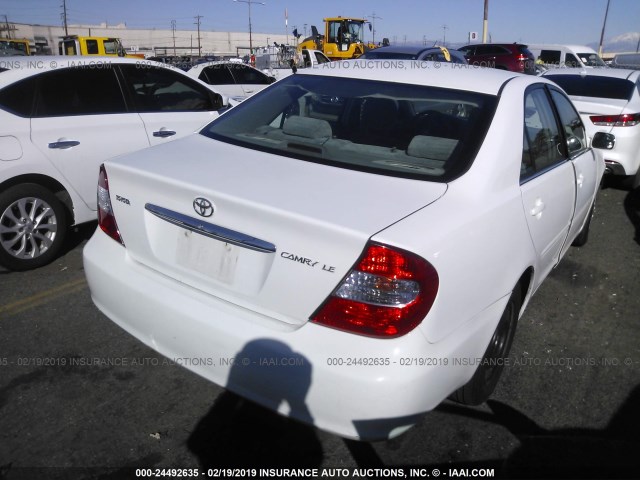 4T1BE32K54U349482 - 2004 TOYOTA CAMRY LE/XLE/SE WHITE photo 4