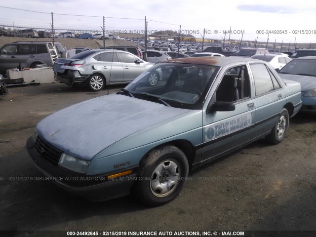 1G1LT54T1LY177855 - 1990 CHEVROLET CORSICA LT TURQUOISE photo 2