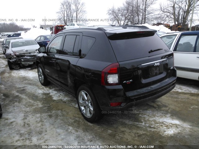 1C4NJDEB8GD672623 - 2016 JEEP COMPASS LATITUDE BLACK photo 3