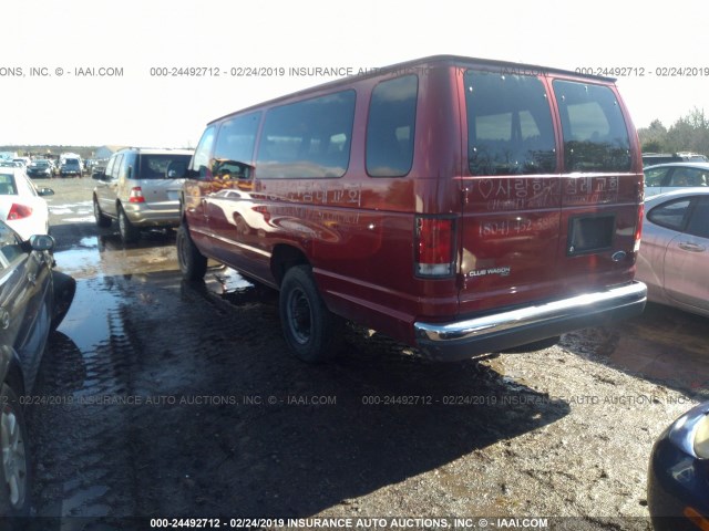 1FBSS31L3WHA64609 - 1998 FORD ECONOLINE E350 SUPER DUTY RED photo 3