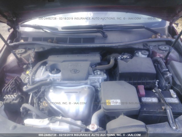 4T1BF1FK2HU698200 - 2017 TOYOTA CAMRY LE/XLE/SE/XSE RED photo 10