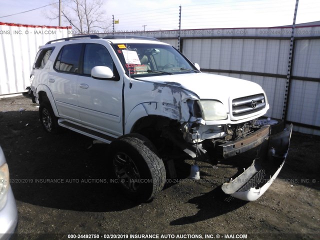 5TDZT38A53S141533 - 2003 TOYOTA SEQUOIA LIMITED WHITE photo 1