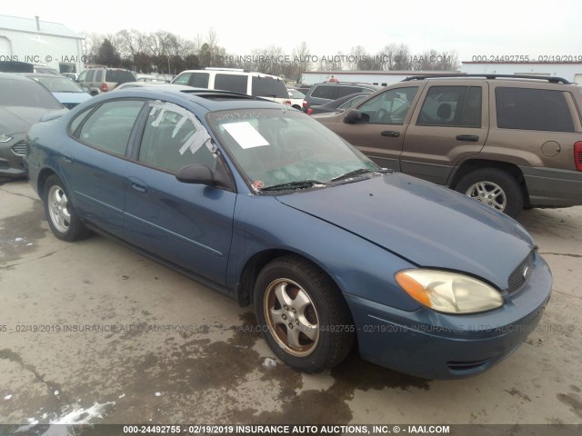 1FAFP55U04A180598 - 2004 FORD TAURUS SES BLUE photo 1