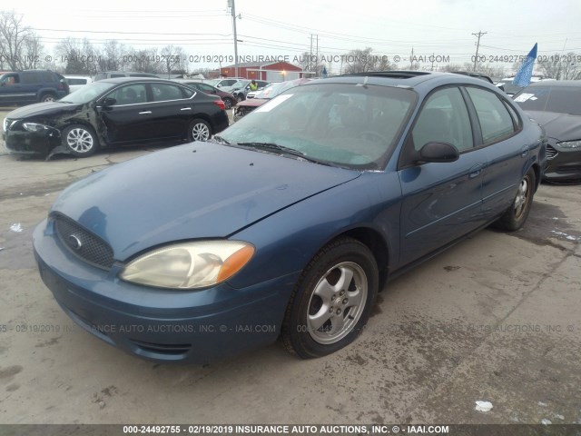 1FAFP55U04A180598 - 2004 FORD TAURUS SES BLUE photo 2