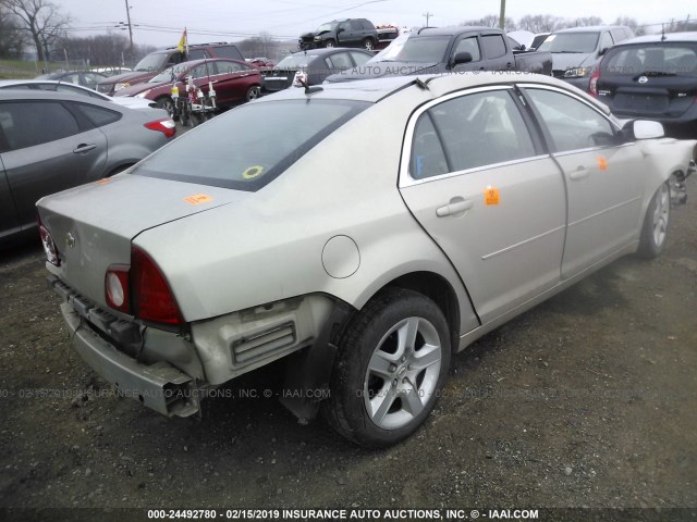1G1ZB5EB7AF235334 - 2010 CHEVROLET MALIBU LS TAN photo 4