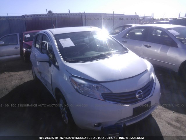 3N1CE2CP9FL427033 - 2015 NISSAN VERSA NOTE S/S PLUS/SV/SL/SR WHITE photo 1