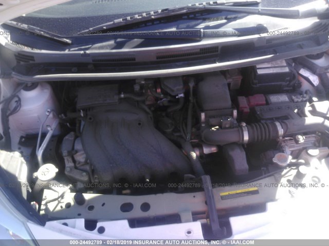 3N1CE2CP9FL427033 - 2015 NISSAN VERSA NOTE S/S PLUS/SV/SL/SR WHITE photo 10