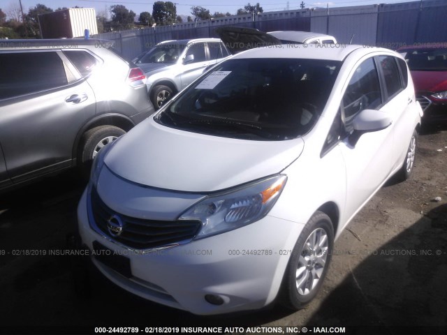 3N1CE2CP9FL427033 - 2015 NISSAN VERSA NOTE S/S PLUS/SV/SL/SR WHITE photo 2