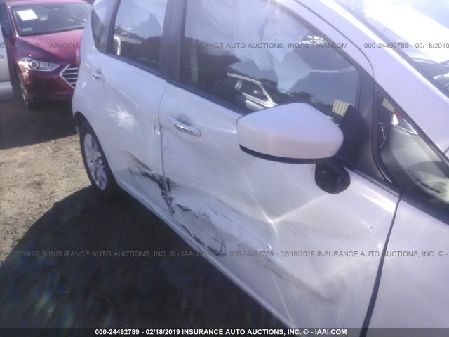 3N1CE2CP9FL427033 - 2015 NISSAN VERSA NOTE S/S PLUS/SV/SL/SR WHITE photo 6