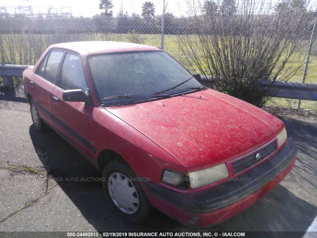 JM1BG2245P0605500 - 1993 MAZDA PROTEGE DX RED photo 1