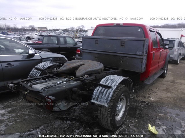 1FDSW35F02EA32373 - 2002 FORD F350 SRW SUPER DUTY RED photo 4