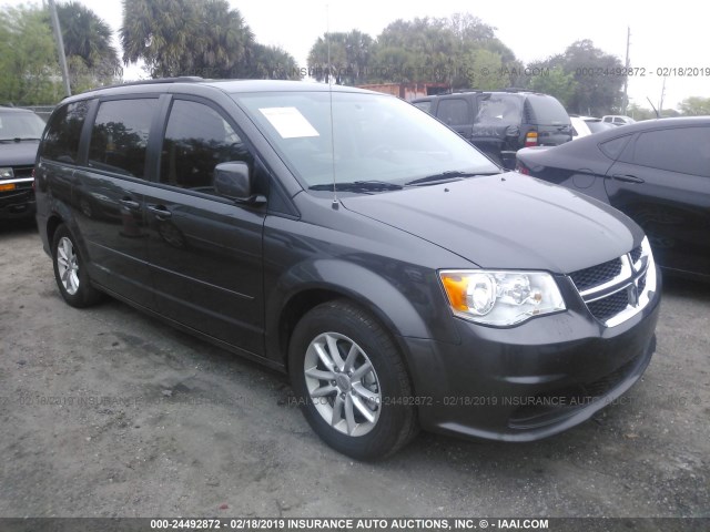 2C4RDGCG5GR244210 - 2016 DODGE GRAND CARAVAN SXT GRAY photo 1