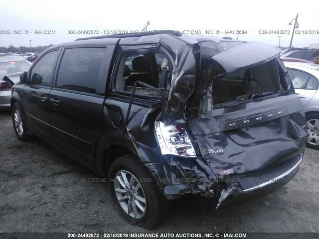 2C4RDGCG5GR244210 - 2016 DODGE GRAND CARAVAN SXT GRAY photo 3