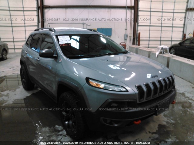 1C4PJMBS7FW544499 - 2015 JEEP CHEROKEE TRAILHAWK GRAY photo 1