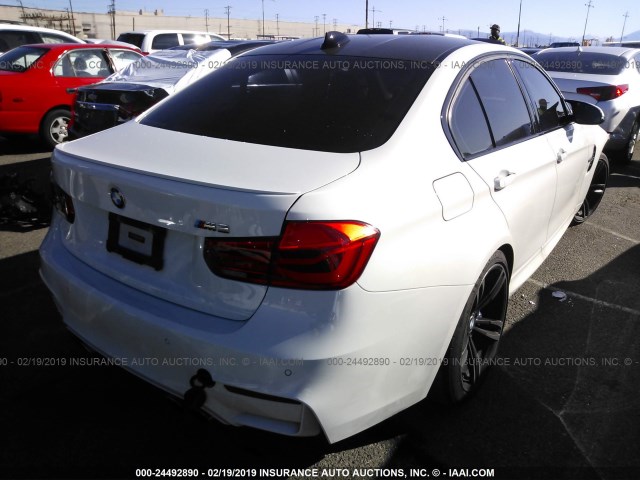 WBS8M9C52G5E68629 - 2016 BMW M3 WHITE photo 4