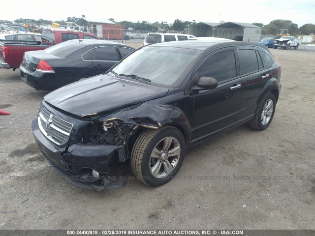 1B3CB3HA1AD648187 - 2010 DODGE CALIBER MAINSTREET BLACK photo 2