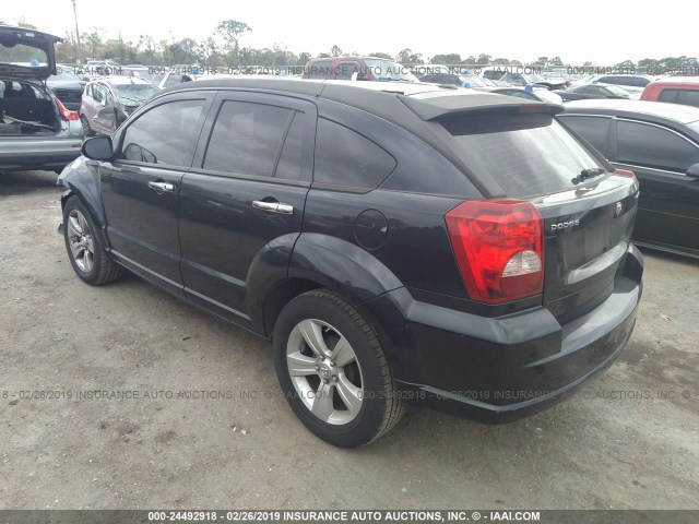 1B3CB3HA1AD648187 - 2010 DODGE CALIBER MAINSTREET BLACK photo 3