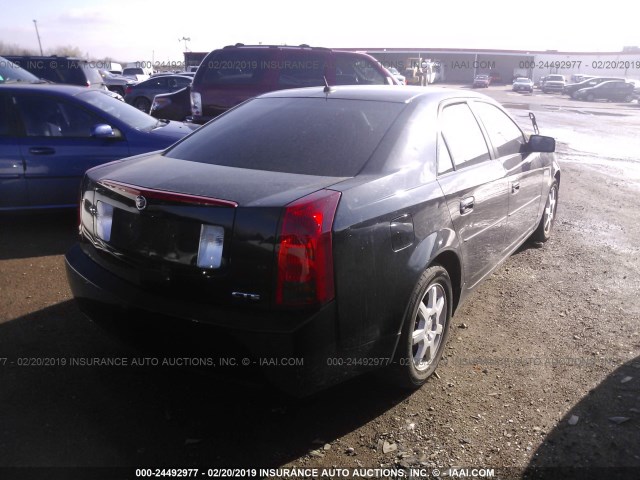 1G6DP577670196245 - 2007 CADILLAC CTS HI FEATURE V6 BLACK photo 4