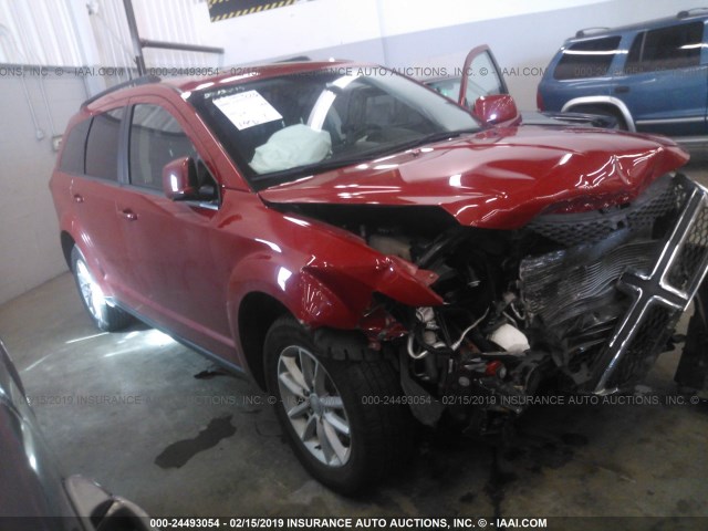 3C4PDDBG7GT204635 - 2016 DODGE JOURNEY SXT RED photo 1