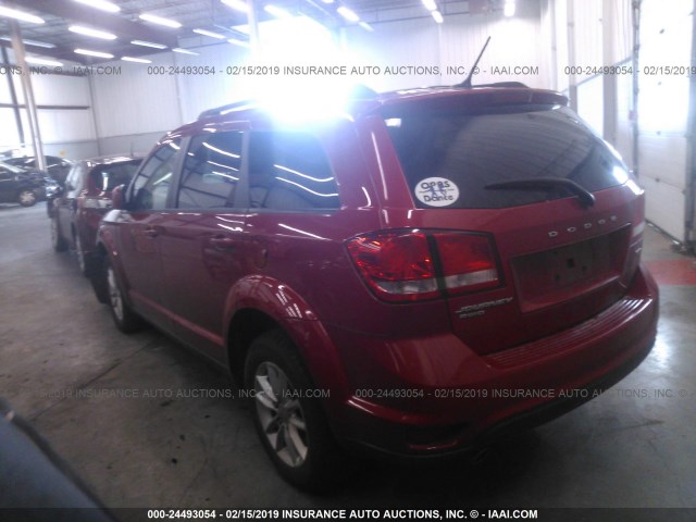 3C4PDDBG7GT204635 - 2016 DODGE JOURNEY SXT RED photo 3