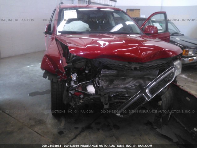 3C4PDDBG7GT204635 - 2016 DODGE JOURNEY SXT RED photo 6