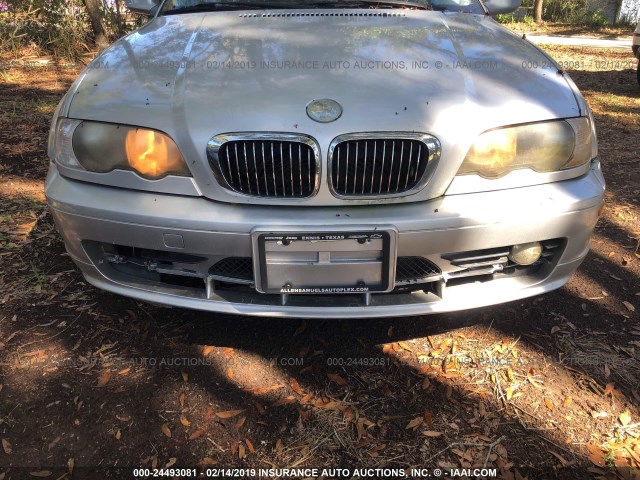 WBABN33483PG60194 - 2003 BMW 325 SILVER photo 6