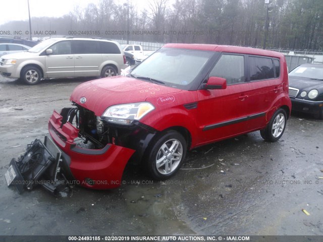 KNDJT2A25B7217822 - 2011 KIA SOUL +/!/SPORT RED photo 2