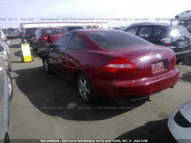 1HGCM72584A022574 - 2004 HONDA ACCORD EX RED photo 3