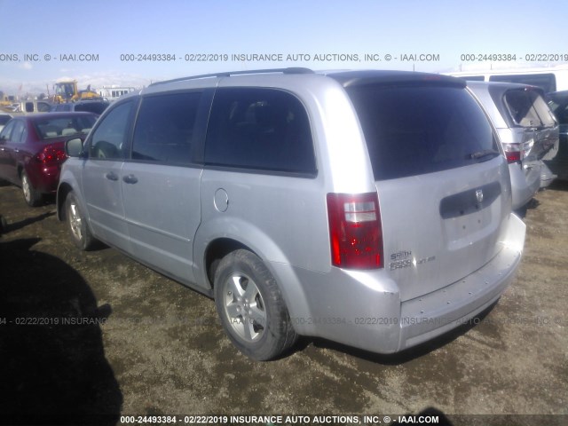 1D8HN44H38B184640 - 2008 DODGE GRAND CARAVAN SE SILVER photo 3