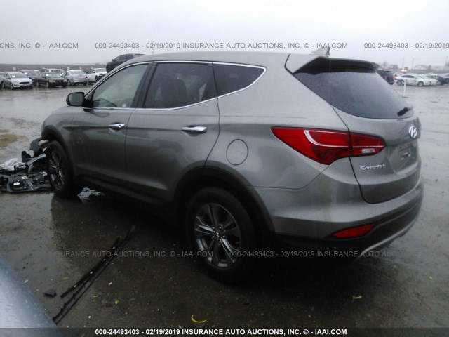 5XYZT3LB3DG123465 - 2013 HYUNDAI SANTA FE SPORT  GRAY photo 3