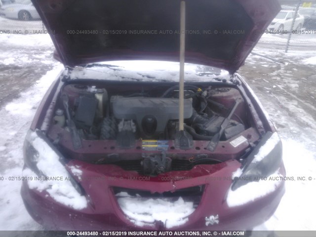 2G2WP552581127814 - 2008 PONTIAC GRAND PRIX MAROON photo 10