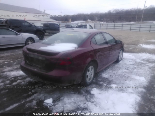 2G2WP552581127814 - 2008 PONTIAC GRAND PRIX MAROON photo 4