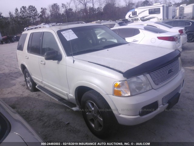 1FMDU75K73ZB06370 - 2003 FORD EXPLORER LIMITED WHITE photo 1