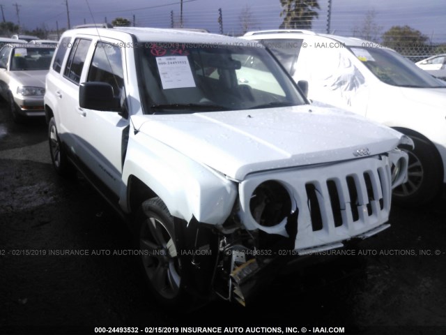 1C4NJPFA3HD161118 - 2017 JEEP PATRIOT LATITUDE WHITE photo 1