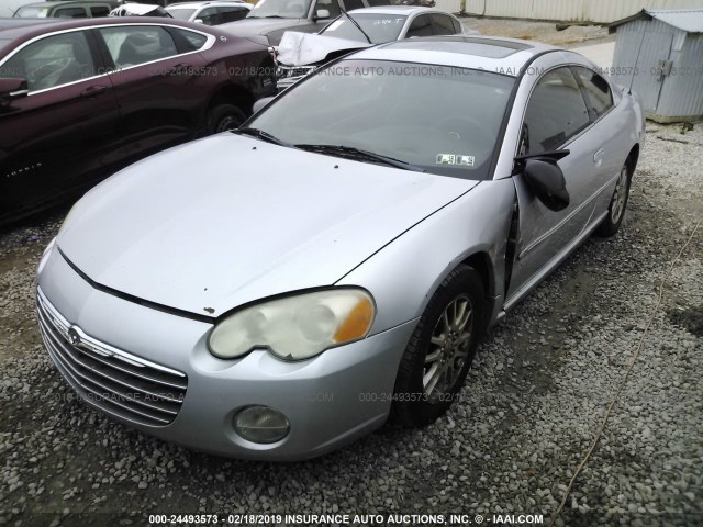 4C3AG42G94E127701 - 2004 CHRYSLER SEBRING LX SILVER photo 2