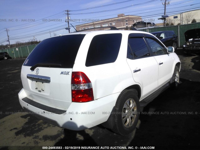 2HNYD18843H512099 - 2003 ACURA MDX TOURING WHITE photo 4