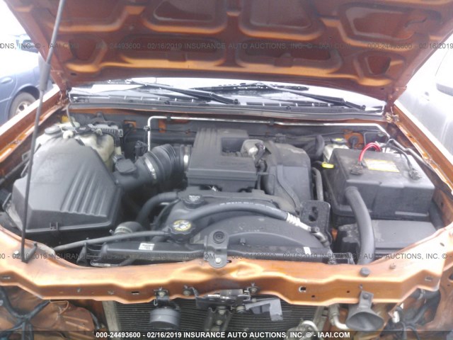 1GCDS136958204709 - 2005 CHEVROLET COLORADO ORANGE photo 10