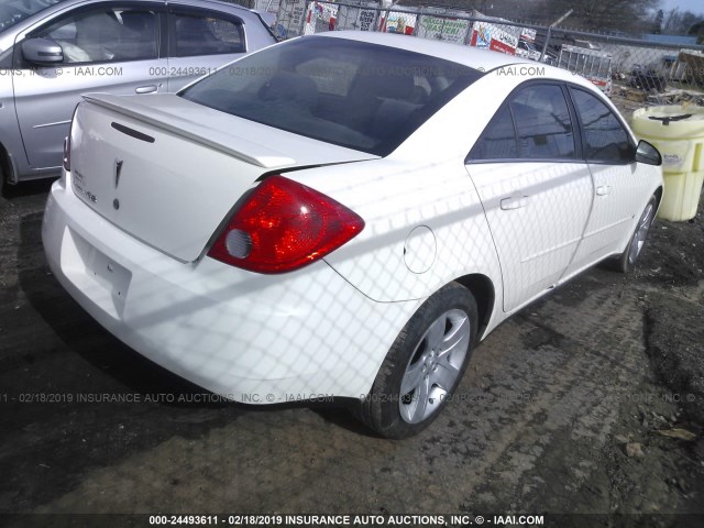 1G2ZG57B684190015 - 2008 PONTIAC G6 SE WHITE photo 4