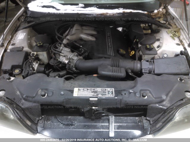 1LNHM86S11Y731243 - 2001 LINCOLN LS GOLD photo 10