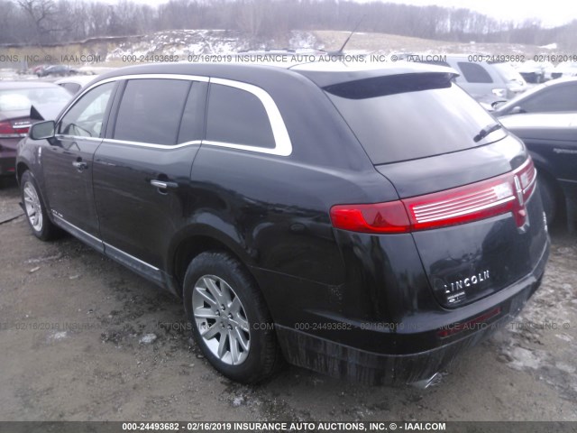 2LMHJ5NK2GBL00638 - 2016 LINCOLN MKT BLACK photo 3