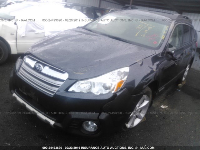 4S4BRDJC1D2218842 - 2013 SUBARU OUTBACK 3.6R LIMITED GRAY photo 2