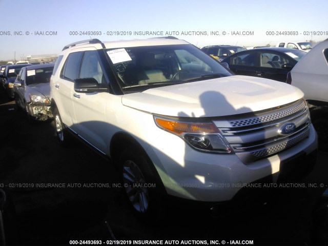 1FM5K8D89DGC16551 - 2013 FORD EXPLORER XLT WHITE photo 1