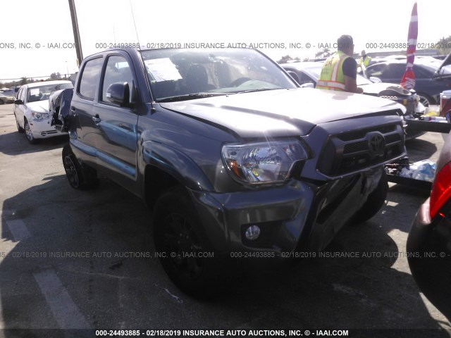 5TFLU4EN5FX116579 - 2015 TOYOTA TACOMA DOUBLE CAB/TRD PRO GRAY photo 1