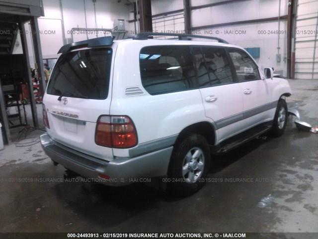 JT3HT05J6X0056910 - 1999 TOYOTA LAND CRUISER  WHITE photo 4