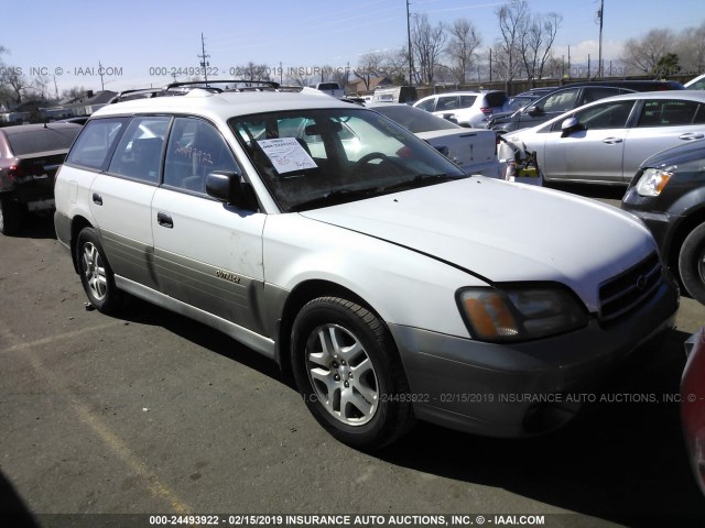 4S3BH6755Y6623905 - 2000 SUBARU LEGACY OUTBACK AWP WHITE photo 1