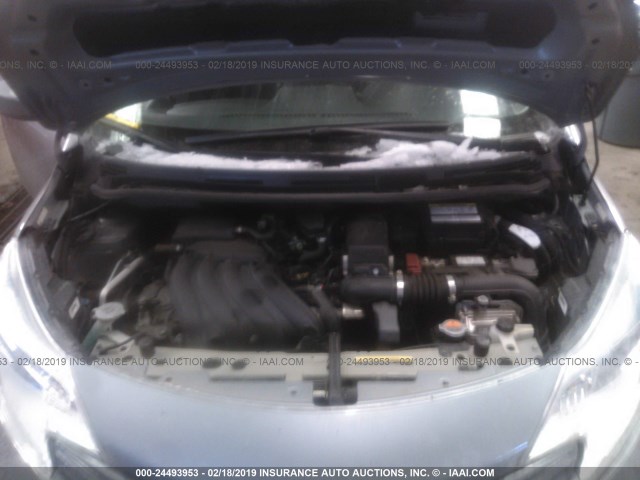 3N1CE2CP9FL408708 - 2015 NISSAN VERSA NOTE S/S PLUS/SV/SL/SR SILVER photo 10